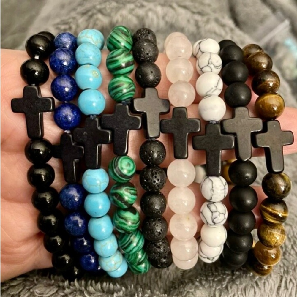 Cross beads bracelets